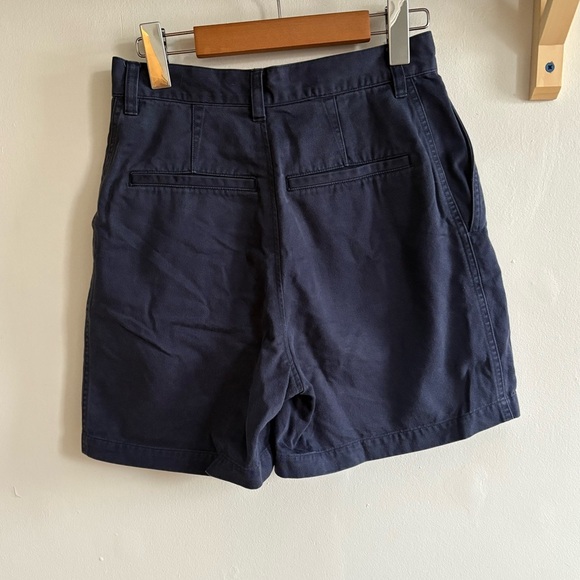 Vintage Ralph Lauren Navy Cotton Shorts – Classic Preppy Style (Size 2) - Picture 4 of 5